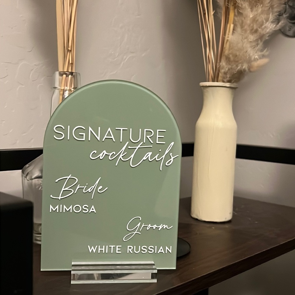 Wedding Bar Sign